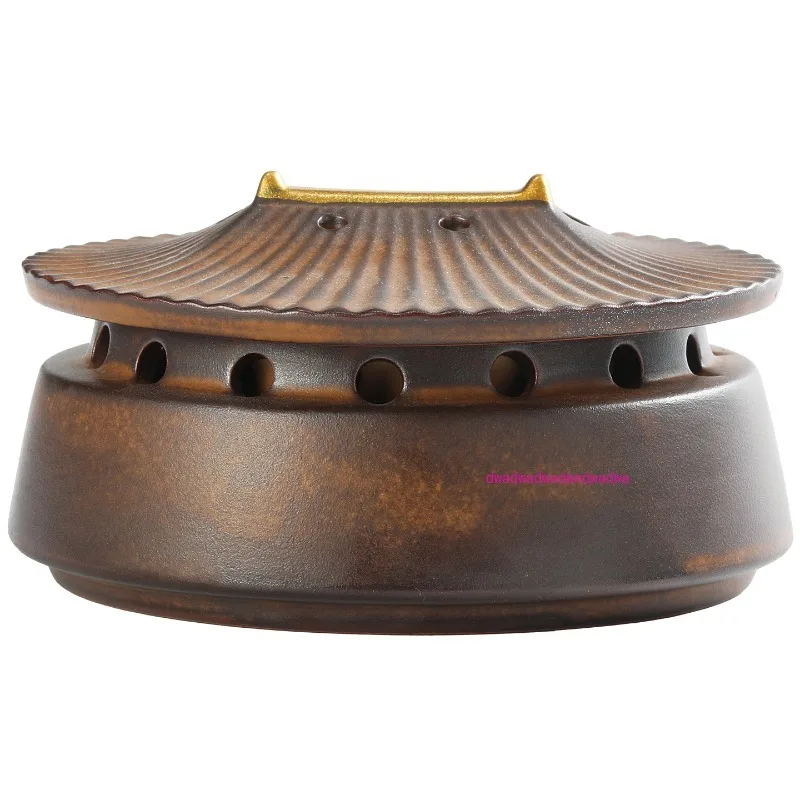 

Zen retro household aromatherapy stove, sandalwood pan incense stove, incense road, incense seal supplies, tea ceremony ornament