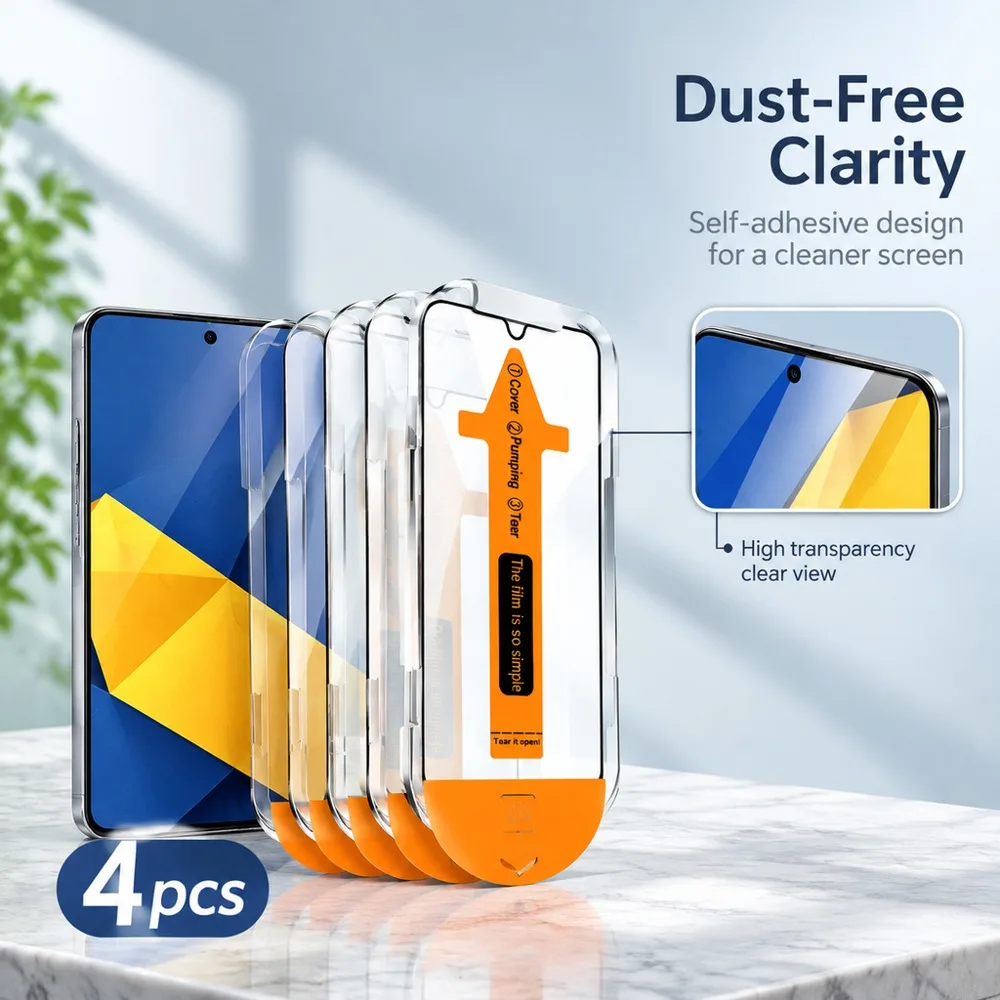 4PCS Anti-Scratch Screen Protector For Samsung Galaxy S26 S26 FE Tempered Glass Film For Samsung Galaxy S26+ S26 Ultra HD