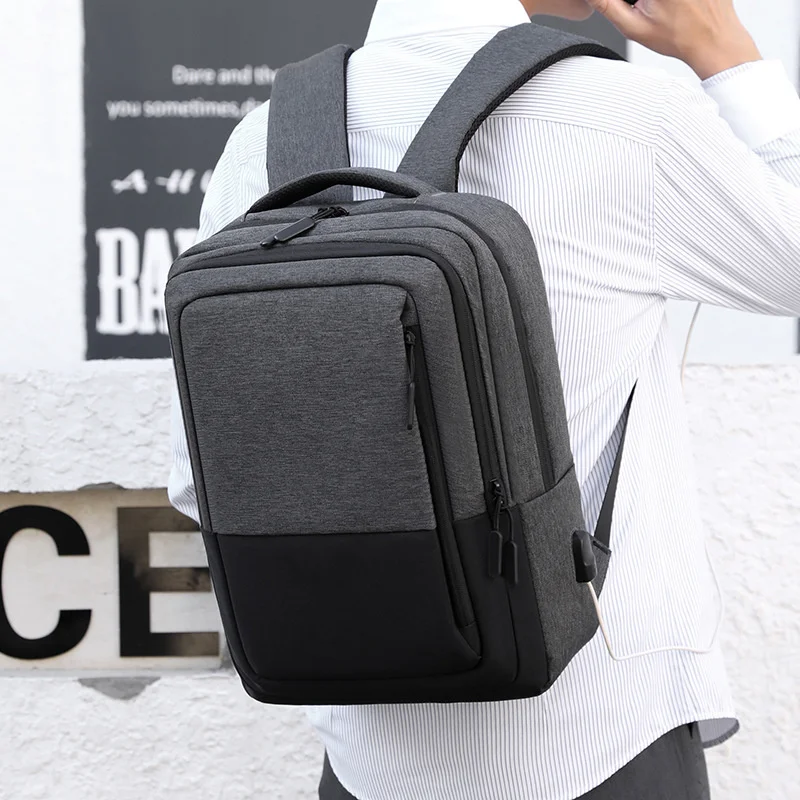 Capacity Fashion Large Men Backpack 2023 Multifunction USB Charging Backpacks New Leisure Outdoor Travel Bags