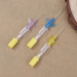 Disposable Animals IV Cannula Intravenous Injection Catheter With Wing 22G 24G 26G For Pet Dog Cat Veterinary Tools