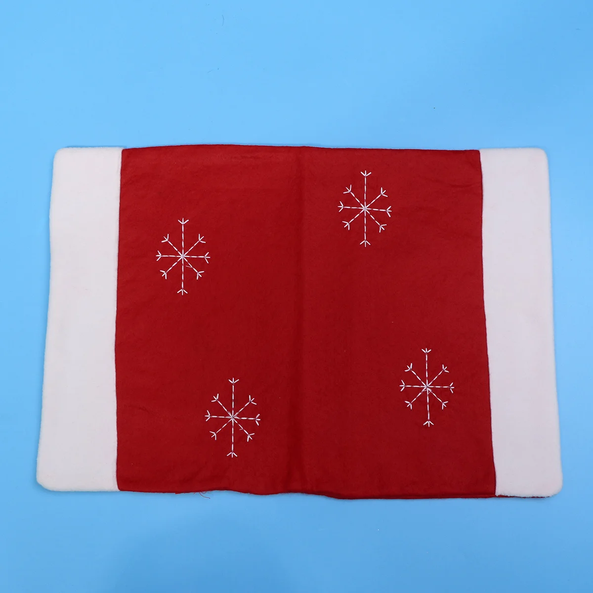 

Christmas Snowflake Placemat Fabric Table Mat Heat Resistant Tableware Pad For Home Restaurant Kitchen Decoration