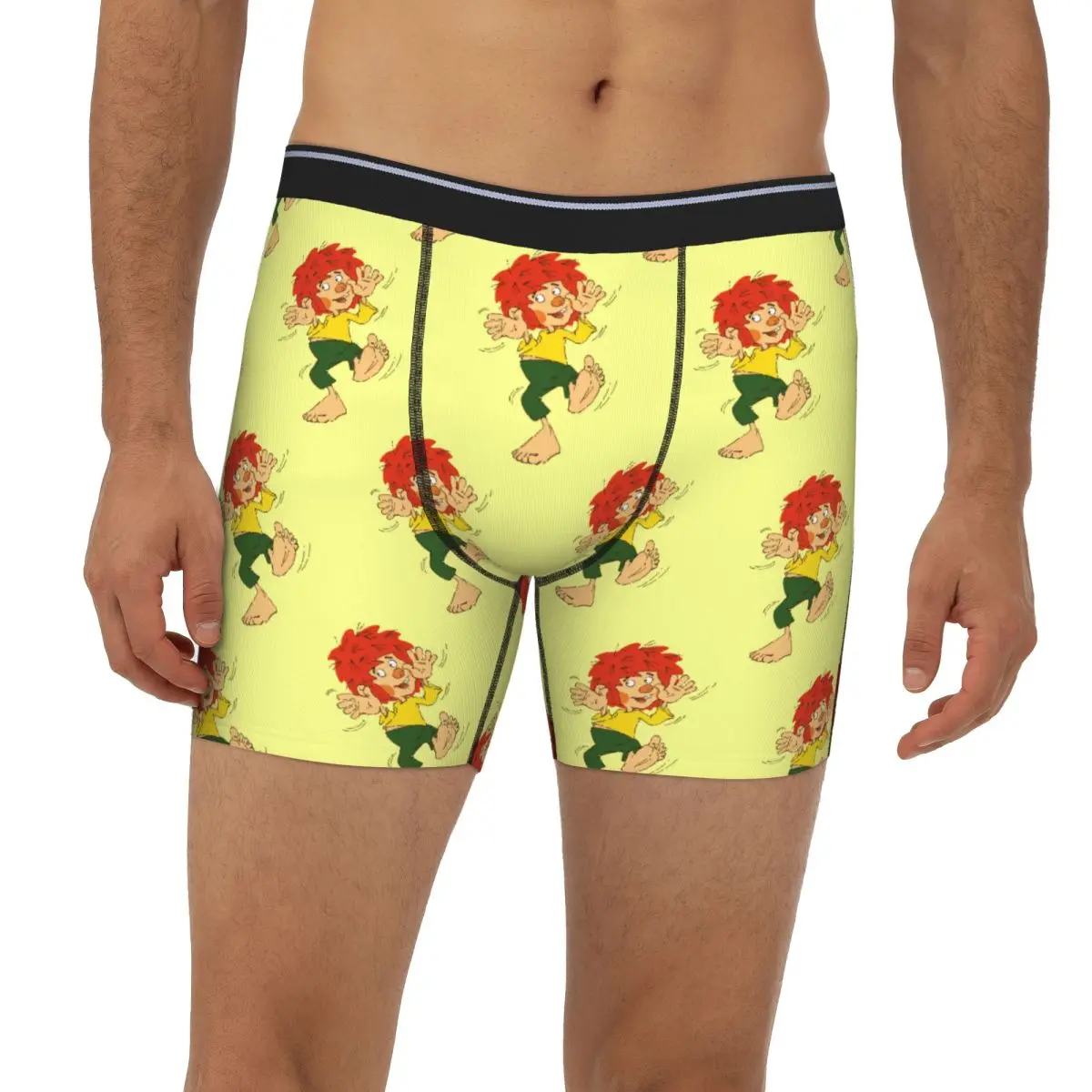 

Длинные трусы-боксеры Pumuckl Tanzen, короткие мужские трусы, дышащее нижнее белье для мужчин, подарок бойфренду