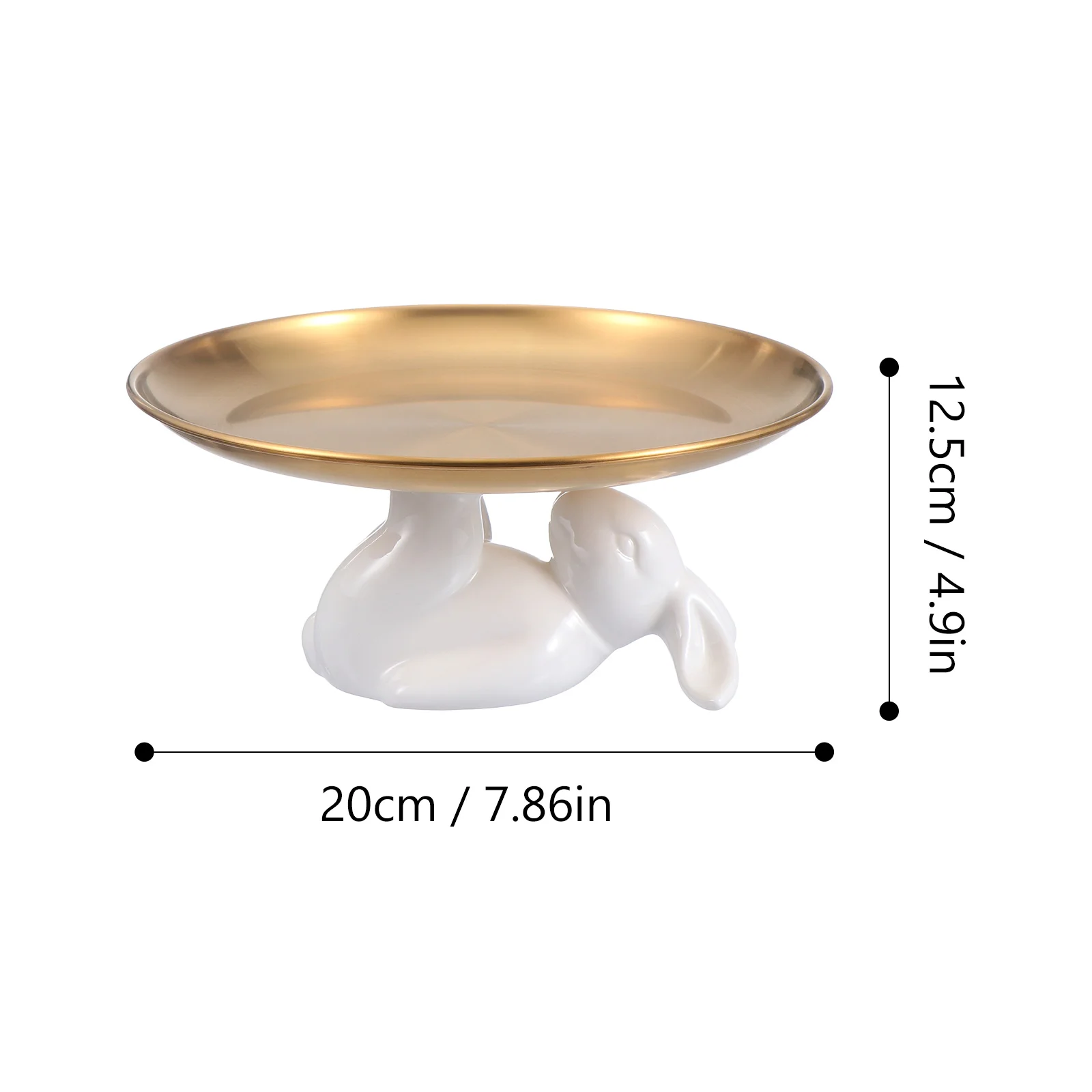 Display Stand Ceramic Rabbit Tray Serving Platter Ceramics Bowl Wedding Party Food Holder