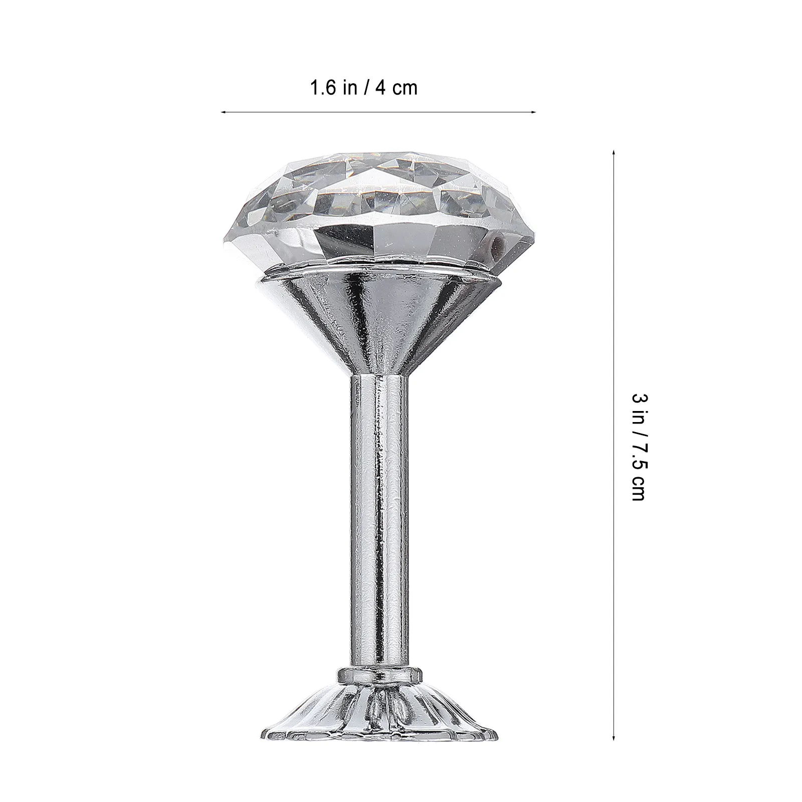 1Pair Crystal Curtain Hooks Shiny Alloy Multi-Functional Wall Mounted Tiebacks for Home Decor Living Room Bedroom Wedding Villa