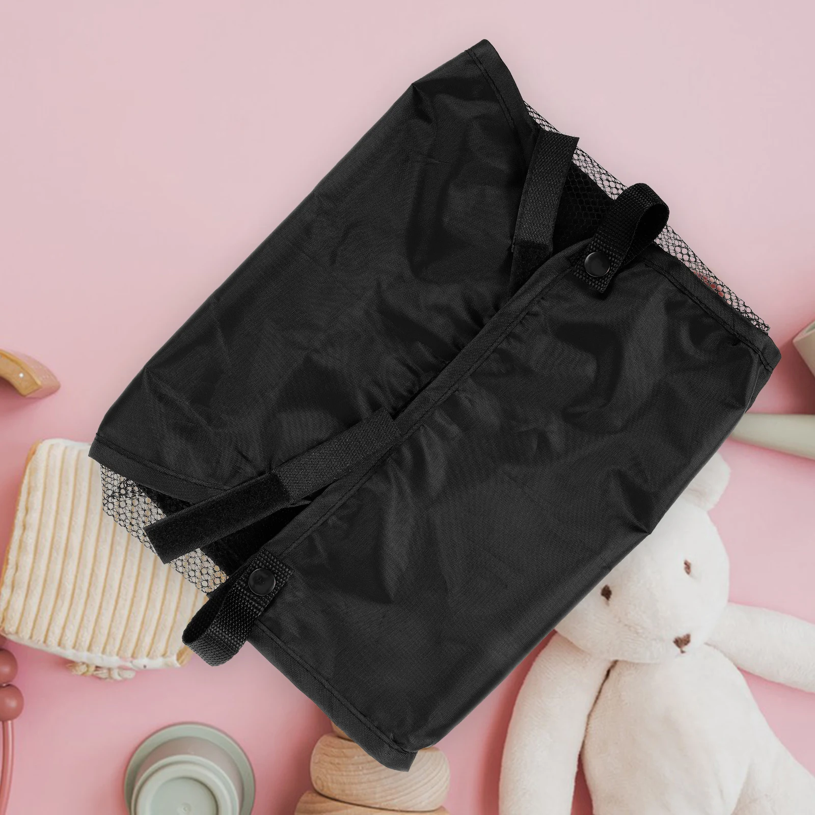 

Baby Stroller Organizer Bag Waterproof Oxford Material Heavy Duty Sturdy Structure Holds Diapers Snacks Travel Essential