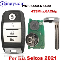 jingyuqin FCCID 95440-Q6400 4 przyciski inteligentny klucz dla KIA Seltos rok modelu 2021 zdalny układ transpondera HY22 ostrze