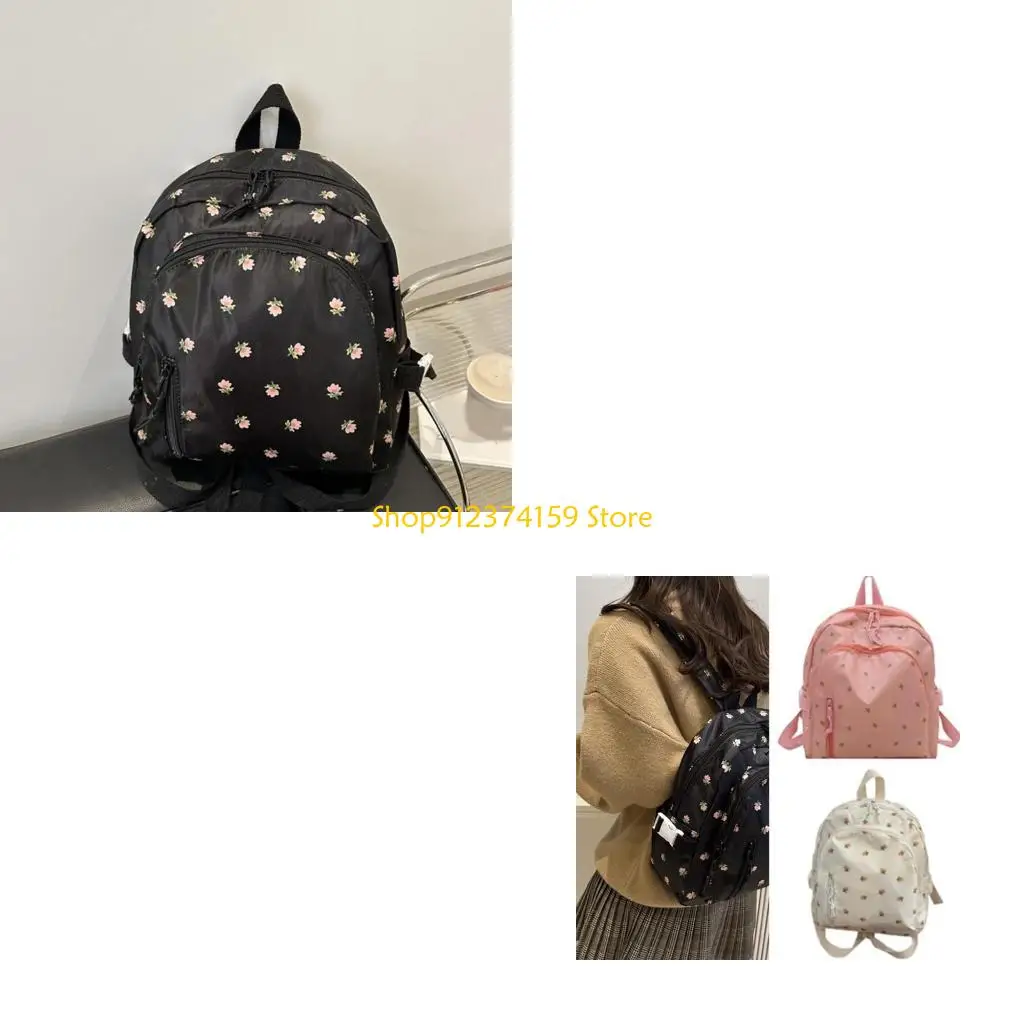

G5AE Floral Print Backpack for Women Girls Travel Backpack Purse Casual Daypack