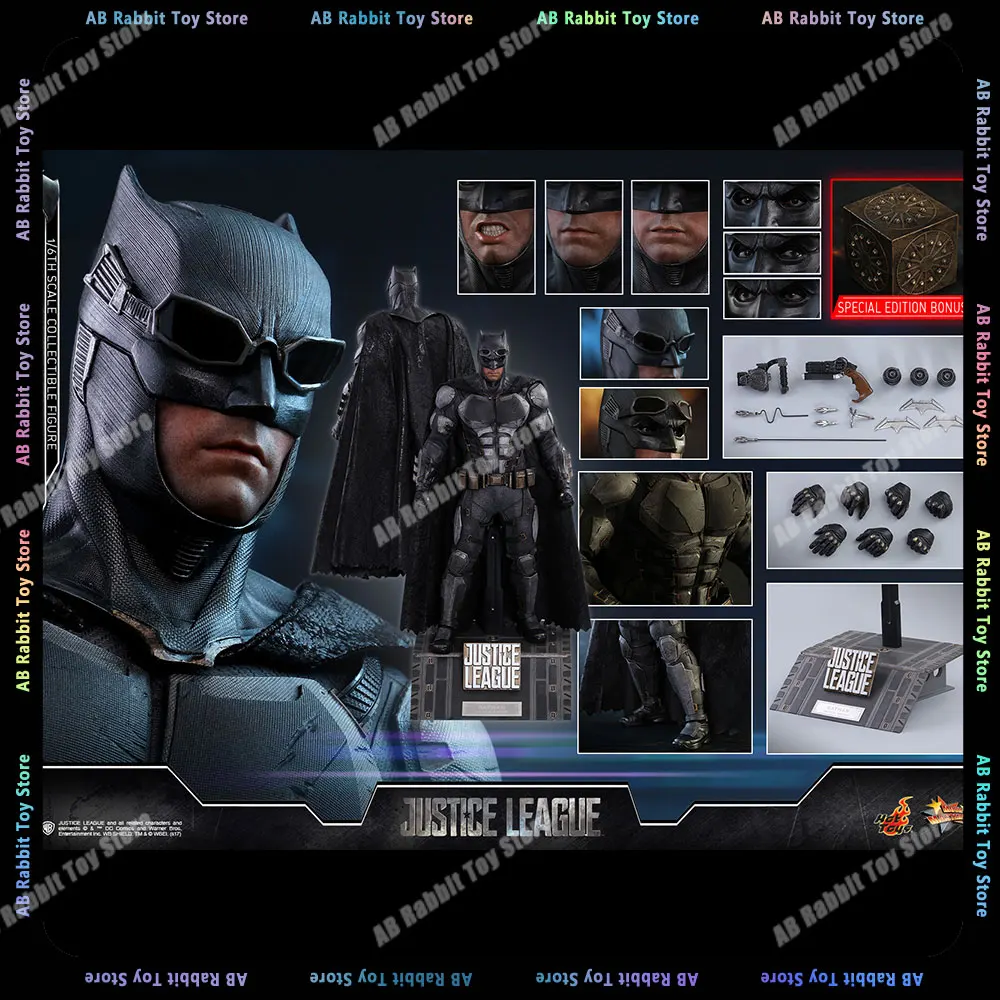 

Original Hot Toys 1/6 Batman Action Figure Justice League Tactical Batsuit Batman Model Ht Mms432 Statue Collection Toy Kid Gift