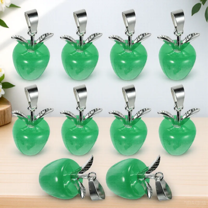 

10pcs Cat Eye Stone Pendants Creative Jewelry Charms For Earrings Keychains Diy Crafts Durable Lightweight Mini Pendant Charms