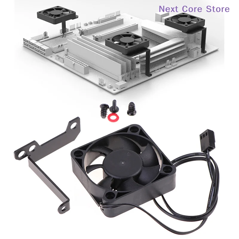 1Set Black M2 Hard Drive Cooling Fan Bracket Motherboard Fan Bracket Cooling North Bridge