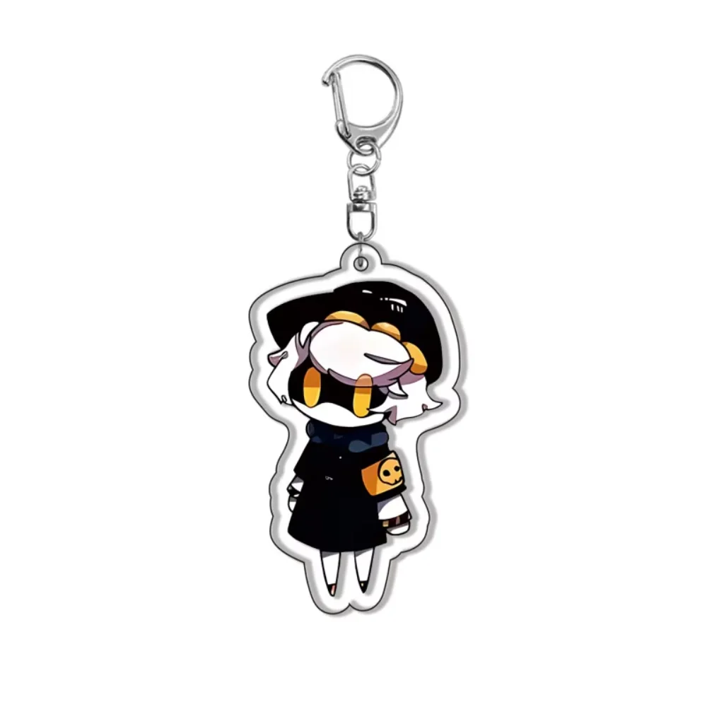 Anime Murder Drones Uzi N V Cyn Doll 6CM Acrylic Stand Cute Bag Charm Car Keychain Decorations Bag Body Kit Keyring Fans Gift
