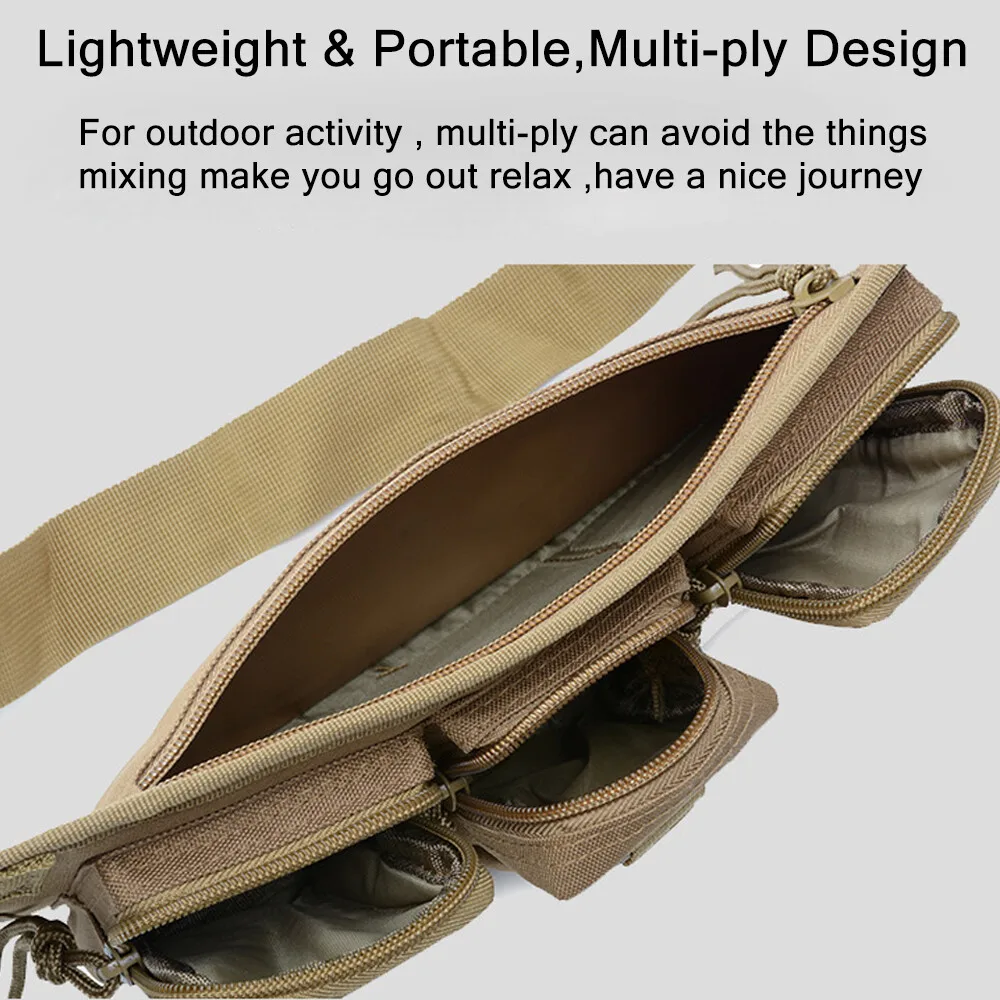 전술 Molle 숄더 백 방수 허리 가방 슬링 팩 남성 여성 Molle 숄더 팩 전술 Versipack