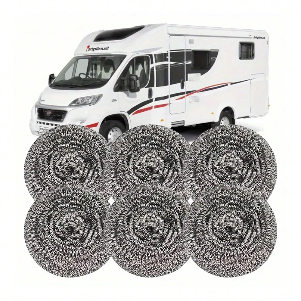 

6 шт., оптовая продажа, чистящий шарик из нержавеющей стали, многофункциональная кухонная сковорода, нержавеющий скруббер для удаления масла, сверхмощные шарики из стальной проволоки