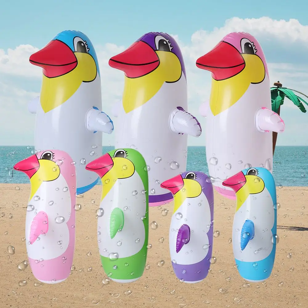 

2Pcs PVC Water Play Swimming Pool 36cm/45cm/70cm Inflatable Penguin Tumbler Toys Cartoon Penguins Toy Gifts