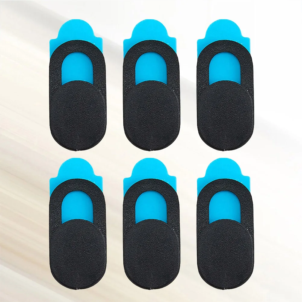 6pcs Webcam Cover Black Plastic Slider For Computer Laptop Tablet Web Camera Protection Privacy Security Abs Video
