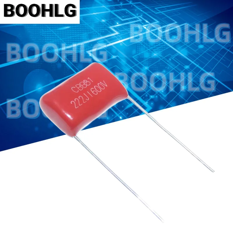 20pcs CBB 222 1600V 222J 1.6KV 2.2nF 0.0022uF P15 CBB81 Capacitores