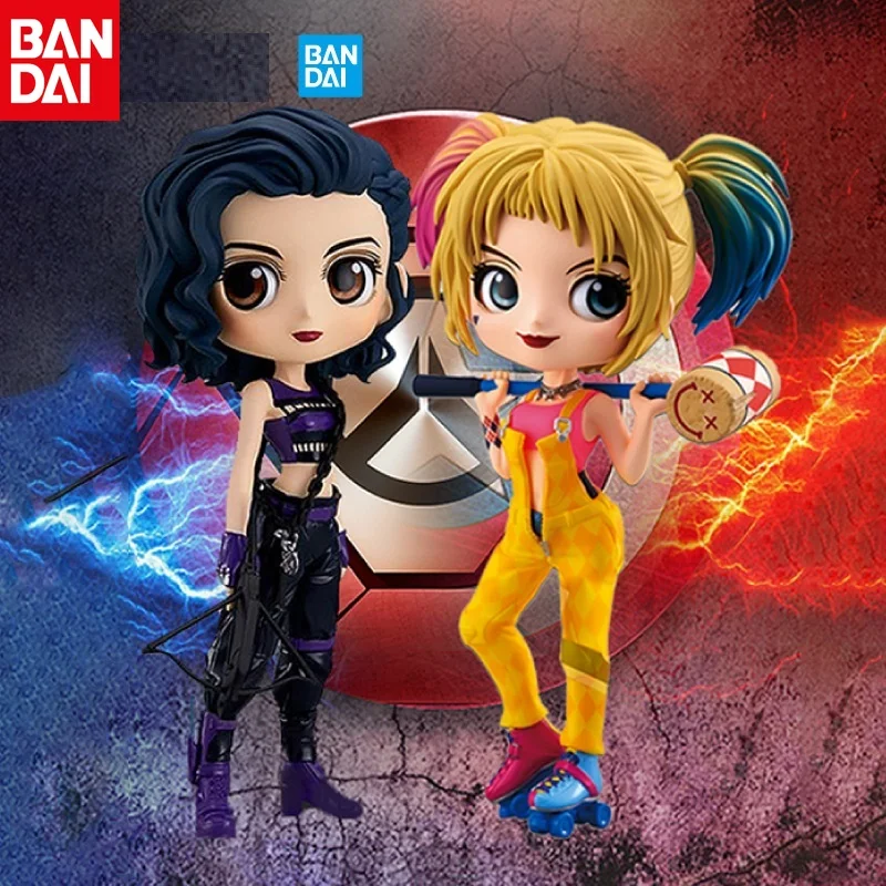 Bandai authentische Raubvögel Ornamente, Harley Quinn, Harley Quinn Figuren, Anime Puppen, Spielzeug, fertige Weihnachts geschenke