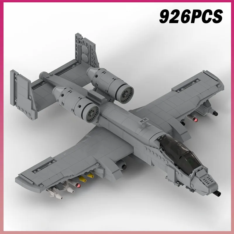 

926PCS NEW MOC A-10 Thunderbolt II Fighter Military Aircraft Model Building Blocks Bricks Assembly Toy Boy Kids Birthday Gift