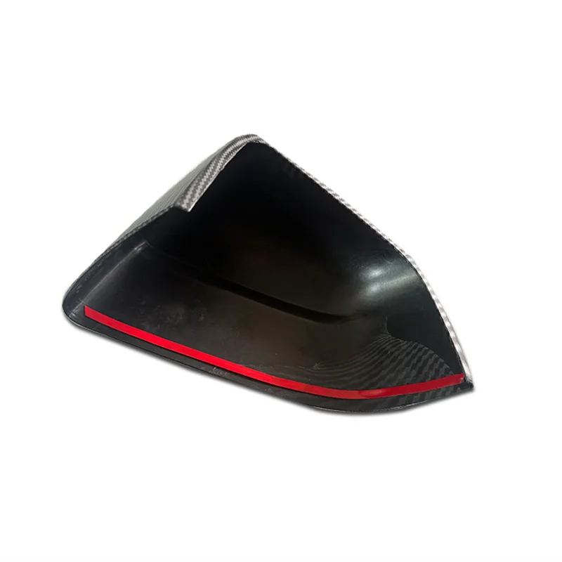 معجون السيارة غطاء مرآة الباب الجانبي ل تسلا نموذج Y العرعر إطلاق 2025 السيارات الخارجي ABS الجانبين غطاء الرؤية الخلفية ألياف الكربون #5