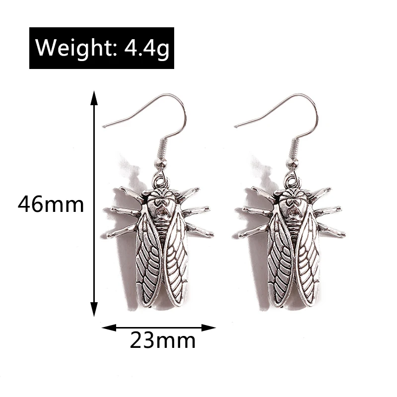 Aihua Vintage böhmischen tibetischen Silber Ohrringe für Frauen ethnischen Metall geschnitzte Herz Blume Eule Elefant Ohrringe Boho Schmuck – Detail 12