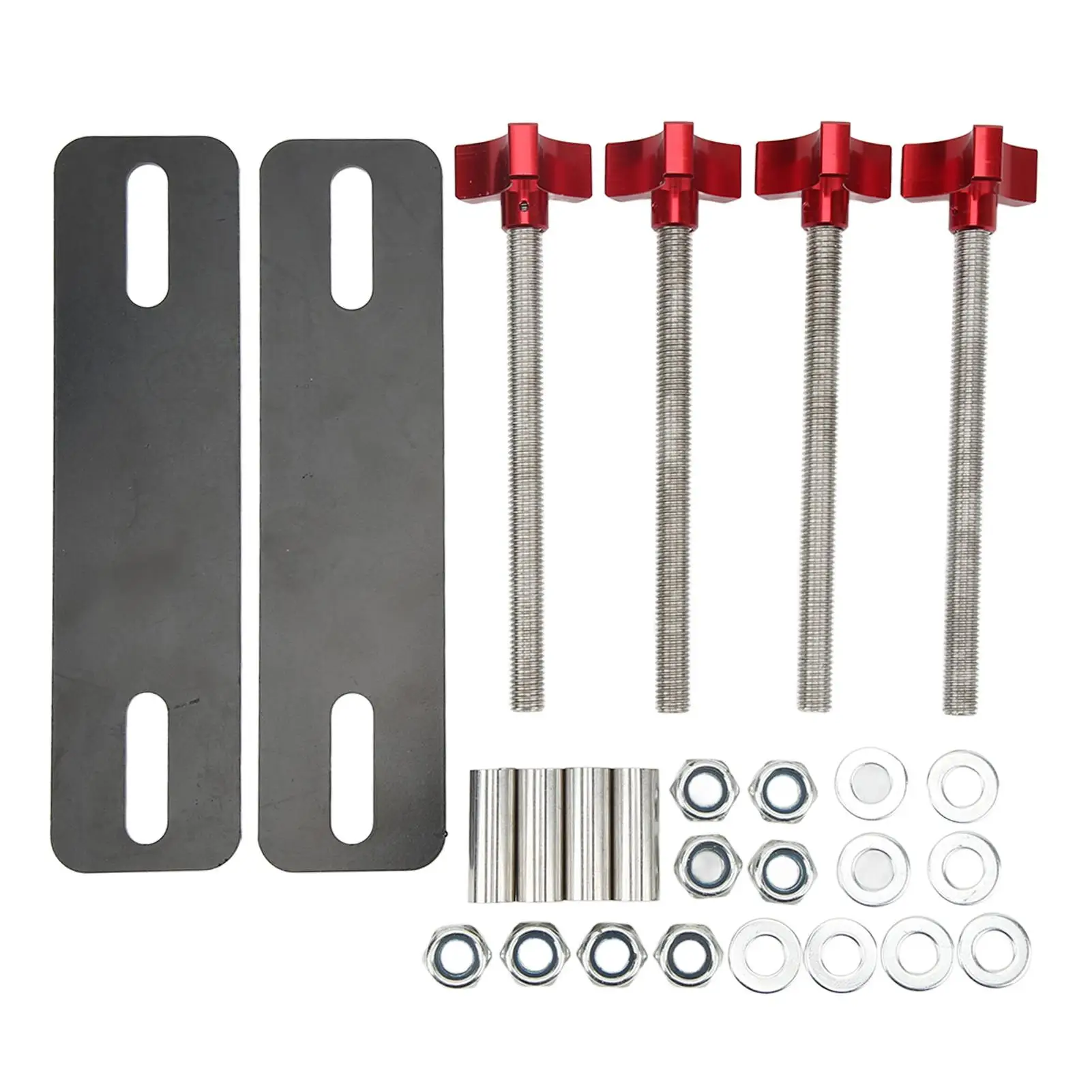 

Off Road Traction Board Mounting Pins Adjustable Brackets Set for recovery Tracks with 4.72-6.69in(12~17cm) Hole Mounting Pins