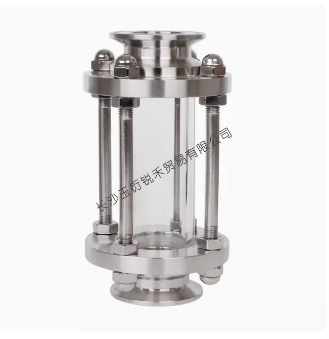 

Dioptrías cristal visión flujo Sanitay trébol Tri abrazadera de 1,5 ", ajuste tubo 38mm OD SUS 304, accesorio acero inoxidable