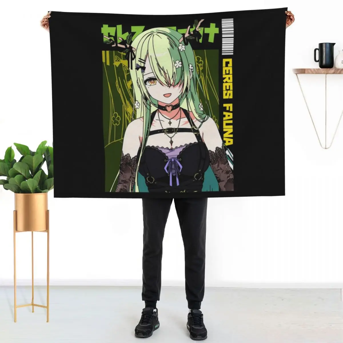 

Ceres Fauna Goth Dress Throw Blanket Easy Care Comfortable Blanket for Couch