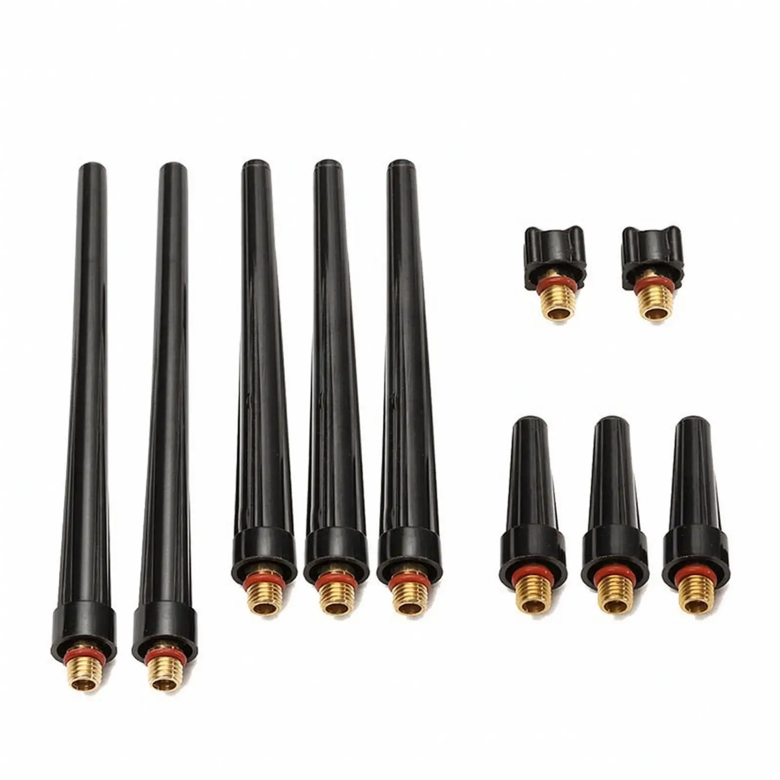 TIG Welding Torch Nozzle Cap Set for WP9 WP20 WP25 Leakproof Sealing Ring Brass Threaded Torch Hardware
