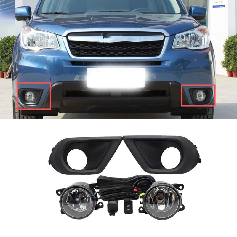 Suitable for 2014-2016 Subaru Forester fog lampshade, fog light switch, fog light kit