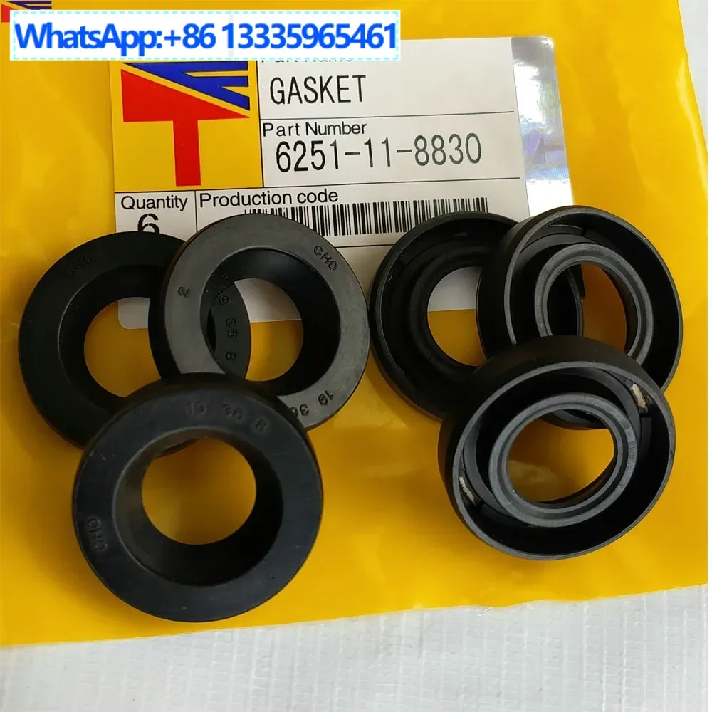 

10 шт. 6251-11-8830 резиновая крышка клапанной камеры 6251-11-8840 прокладка форсунки для PC400-8