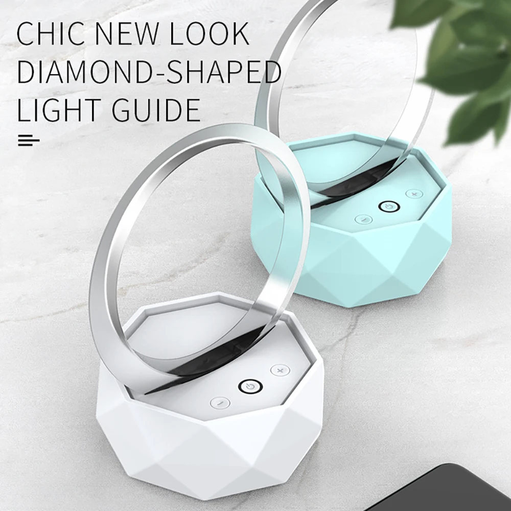 LED Bluetooth Music Ring Light Portable Bluetooth Charging Decorative Lamp Bedroom Nightstand Wedding Night Light Halloween Lamp