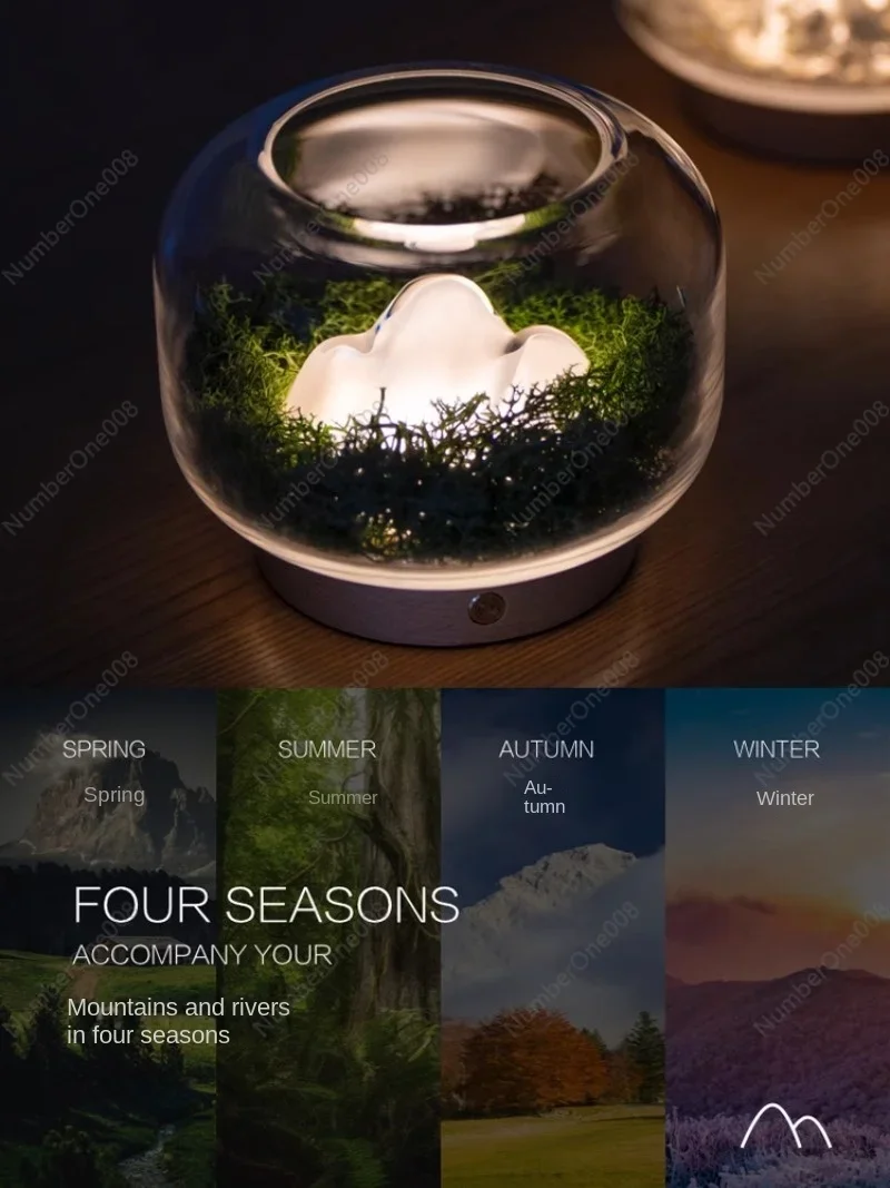 Nuan Lamp | Four Seasons, Warm Mountain Aromatherapy Lamp, Natural Plant Design Lamp