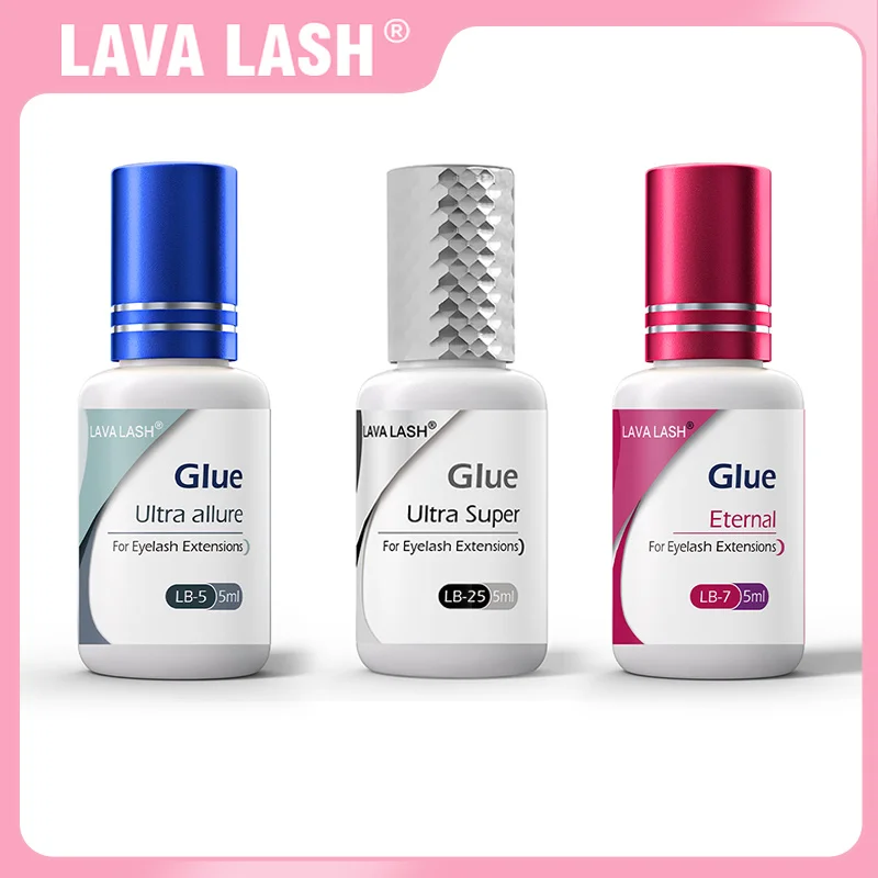 Lava Lash อุปกรณ์แต่งหน้าสีดำ, LB-5กาวทนทานพิเศษทนทานพิเศษสำหรับขนตาปลอมกาวขนาด5มล.