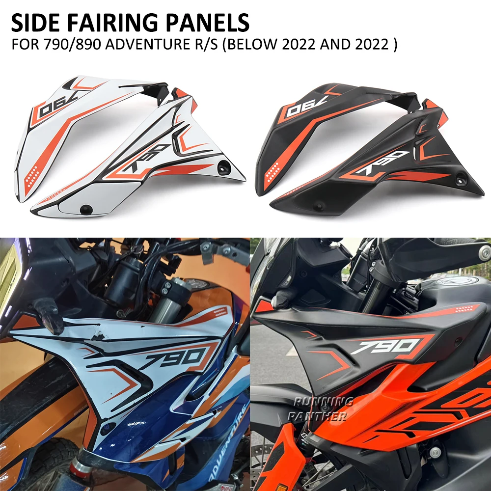 

Motorcycle Front Side Fairing Panels Wind Deflector Windscreen Plate Cover For 790ADV 790 890 ADV Adventure R S 2022 and Before