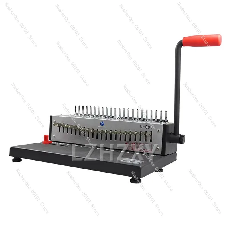 

U-S85 Comb Binding Machine Manual Tape Clip 21 Hole Binding Machine A4 Paper Document Punch Voucher Binding Machine