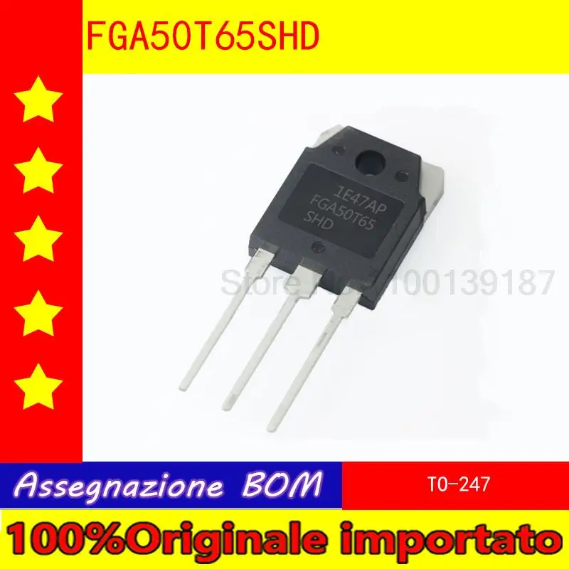 

10pcs/lot FGA50T65SHD FGA50T65 TO-247 IGBT transistor 50A 650V