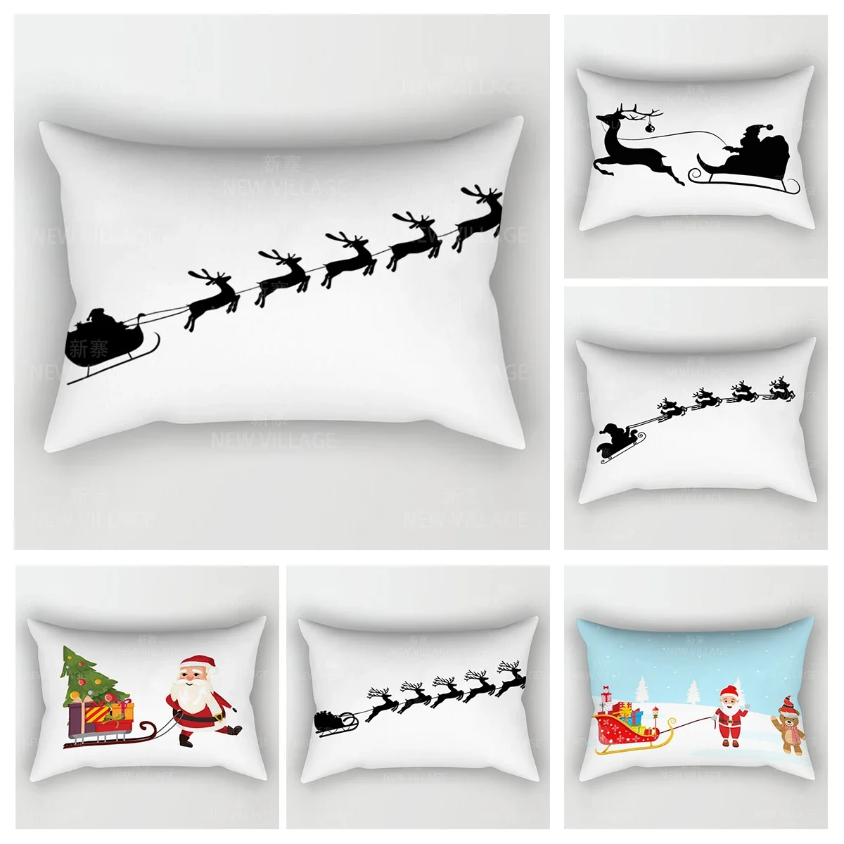 

Decorative Cushion Home Living Room Decor Throw Pillow Cover 48*74 30x50cm 40x60cm 50x70cm bedroom bed winter Merry Christmas