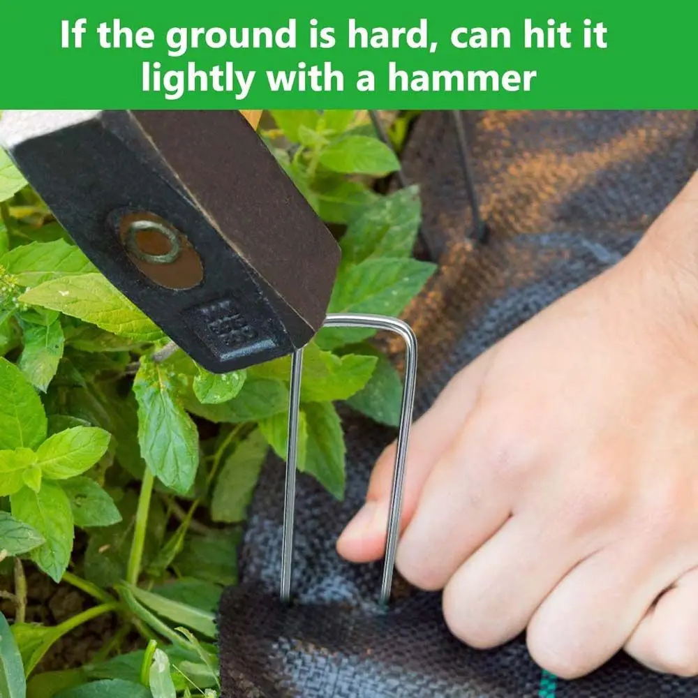 

Membrane Fabric Fix Lawn U Pins Ground Garden Artificial Grass Steel Pegs Staples Turf nails Hooks