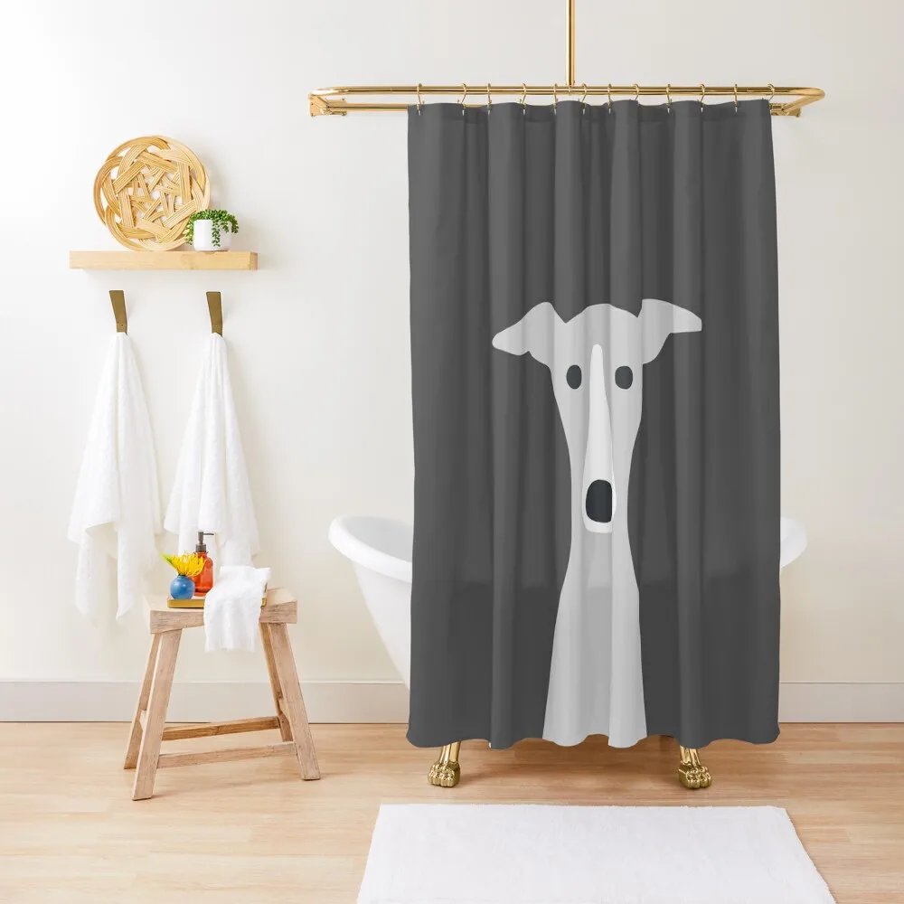 

Greyhound | Italian Greyhound | Cute Whippet Dog Shower Curtain Bathroom Shower Window Shower Bathroom Bath Curtain