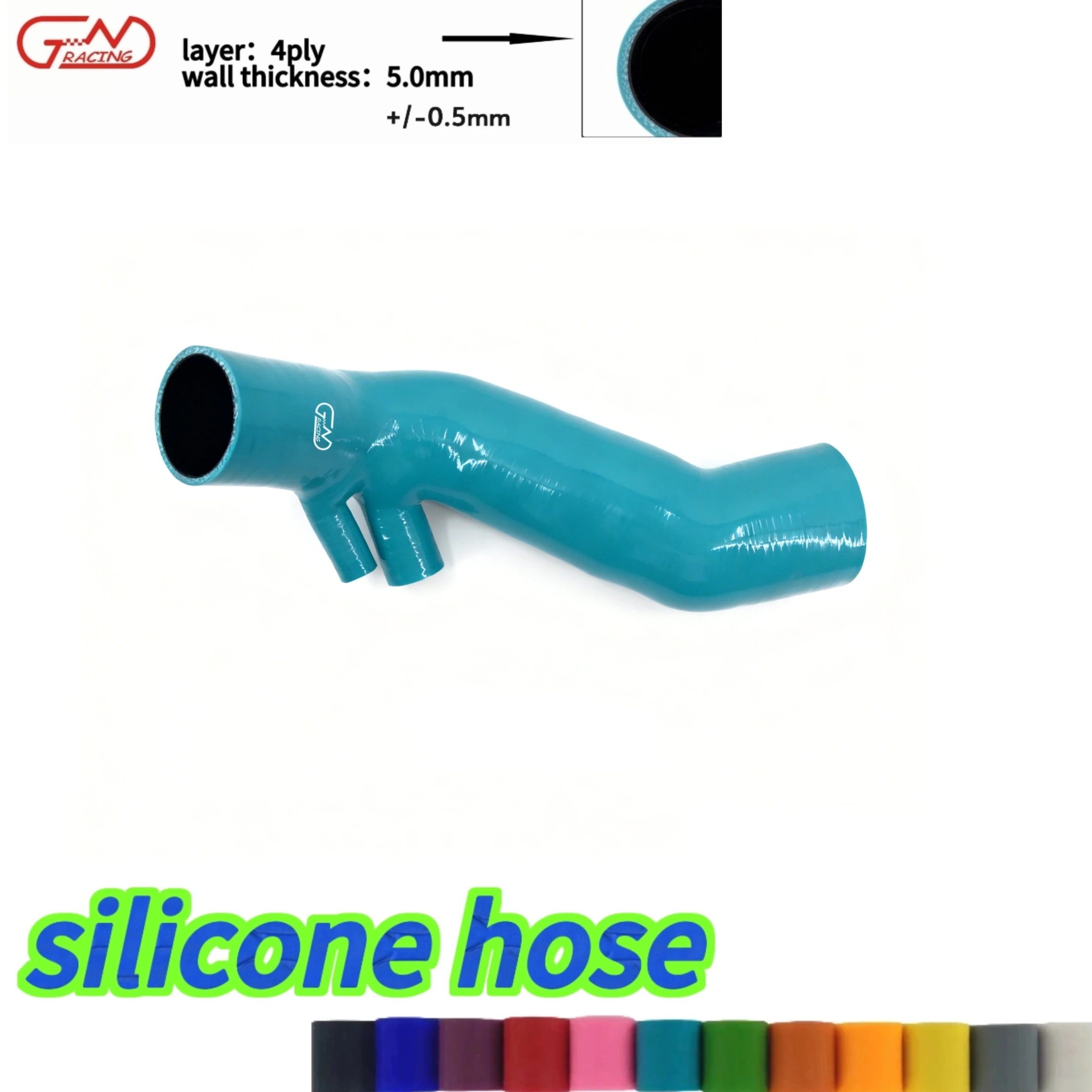 

JNRACING 4 Ply Silicone Hose For NISSAN Skyline GTS R33/34 turbo induction pipe hose RB25DET