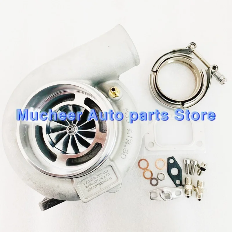 856801-5026S 740902-0008 GTX3076R Turbocharger Assembly Kits Standard .60 A/R 560HP Billet Wheel 0.82 A/R T3 / V-band