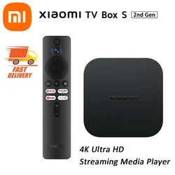 Global Version Xiaomi Mi TV Box S 2nd Gen 4K Ultra HD BT5.2 2GB 8GB Dolby Vision HDR10+ Google Assistant Smart Mi Box S Player