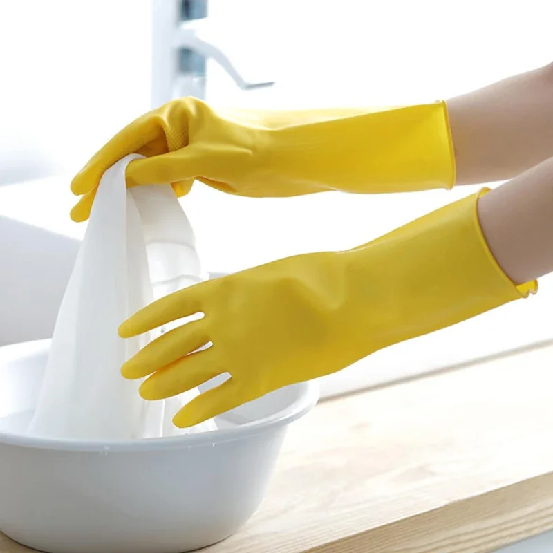 1pair Kitchen Cleaning Gloves, Household Waterproof Gloves For Dishwashing, Laundry And More