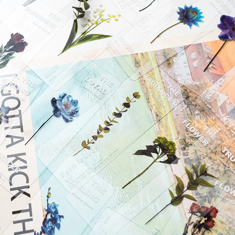 Botanical Flower Pet Bookmarks Crossover Decorative Materials Book Page Holders Literary Rewards Favors