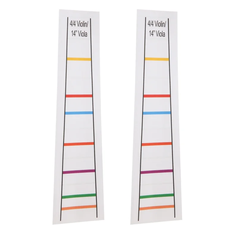Autocollant pour touche de violon 4/4, marqueur de touche, bande graphique d'apprentissage des notes, 2 pièces