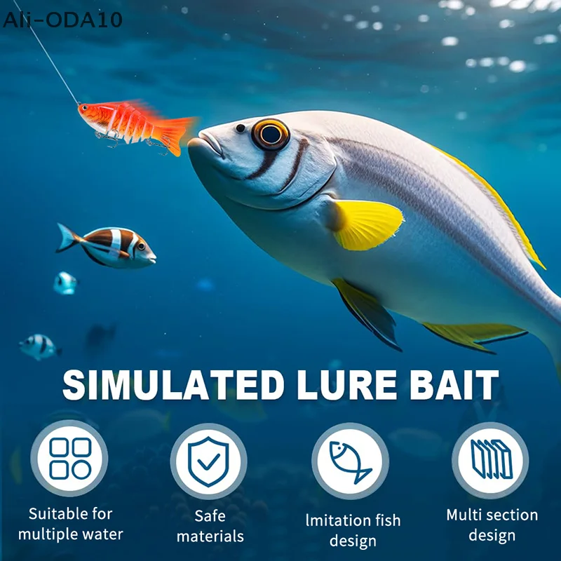 

Robotic Fishing Lure, 2025 New 3D Swimming Bait For Freshwater & Saltwater