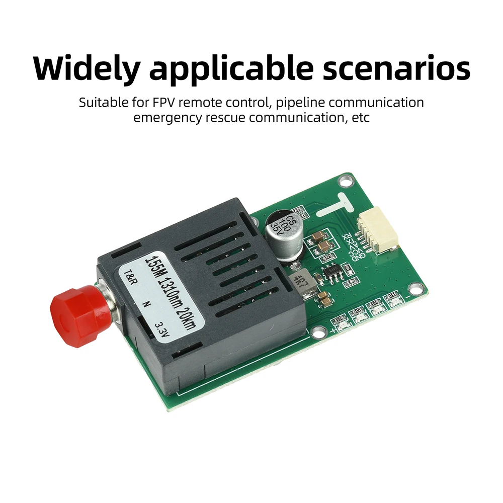 TTL-Glasfaser-Transceiver-Modul, leicht, Dual-Wellenlänge, FC-Schnittstelle für Drohnen-Fernsteuerung FPV, leichtes Design – Detail 10