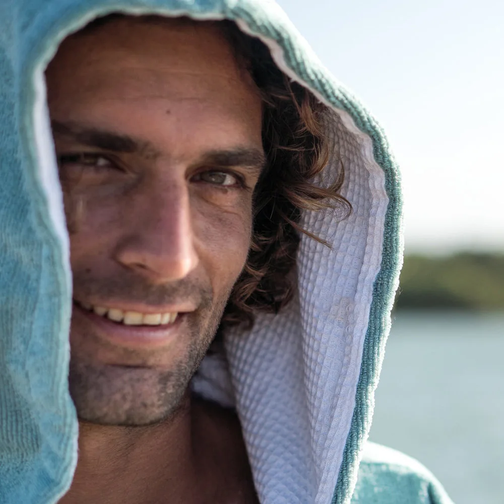 Kapuzen-Bademantel Schwimmen Tauchen Verdickter Umziehmantel Poncho Wärmeisolierend Mikrofaser-Handtuch Winddicht Winter Surfen Schnelltrocknender Mantel – Detail 9