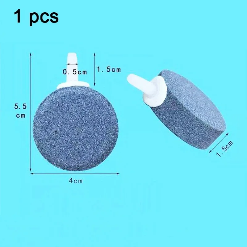 5 Stück Aquarium MINI Runde Luftsteine Mineral-Blasendiffusor Fischbecken-Belüfter Belüftung Hydroponik Sauerstoff Luftstein Zubehör – Detail 6