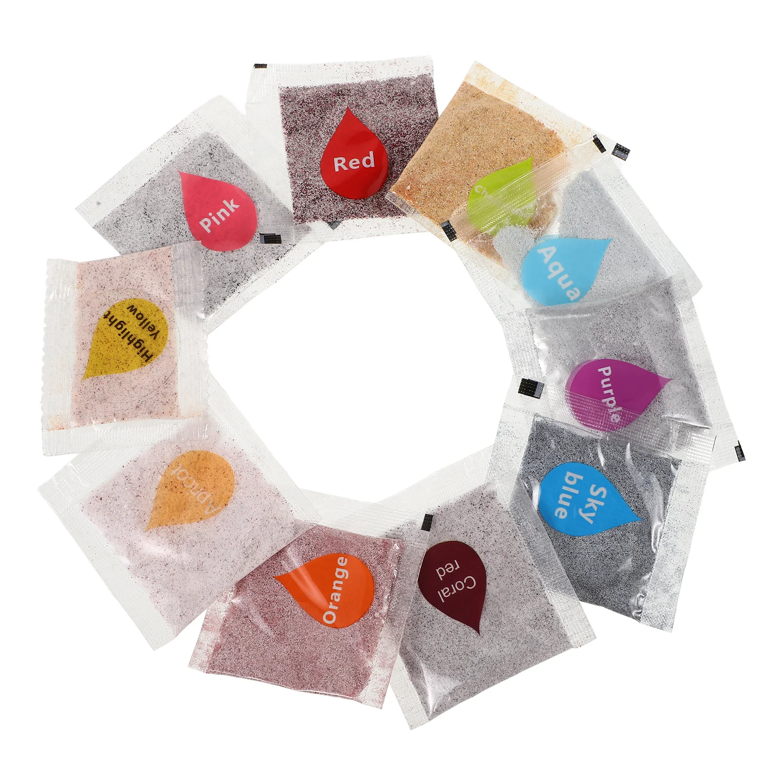 

10 Pcs DIY Tie Dye Clothing Kit Rich Colors Cotton Linen Dye Powder Creative Art Party Supplies Handmade Fabric Tools